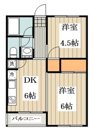 メゾーネ一橋学園の物件間取画像